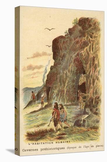 Stone Age Cave Dwellers-null-Premier Image Canvas