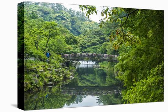 Stone Bridge with Flowers in Seogwipo-Michael-Premier Image Canvas