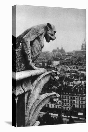 Stone Demon, Notre Dame, Paris, France, C1930S-Donald Mcleish-Premier Image Canvas