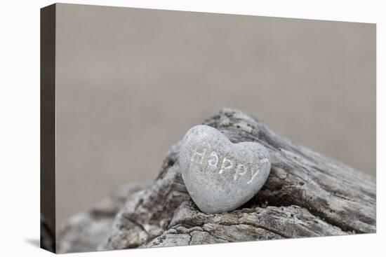 Stone Heart, Lettering, Happy, Copy Space-Andrea Haase-Premier Image Canvas