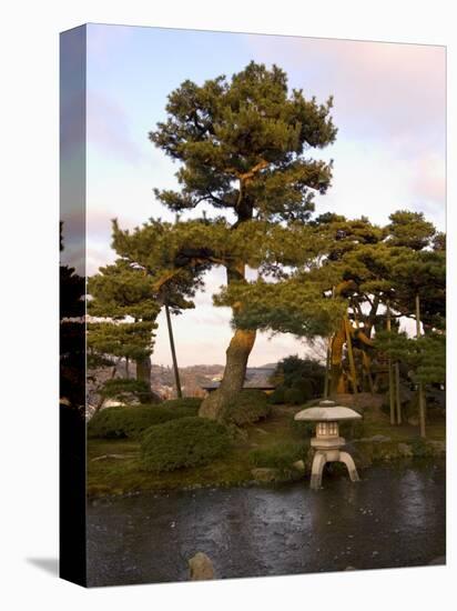 Stone Lantern, Kenrokuen Garden, Ishigawa Prefecture, Japan-Christian Kober-Premier Image Canvas