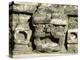 Stone Mask on Temple of Masonry Altars, Altun Ha, Belize, Central America-Upperhall-Premier Image Canvas