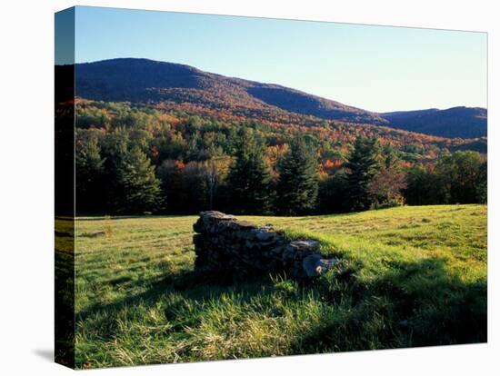 Stone Wall in the Green Mountains, Vermont, USA-Jerry & Marcy Monkman-Premier Image Canvas