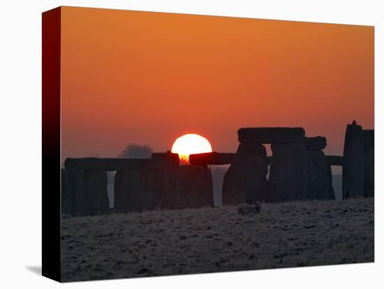 Stonehenge, UNESCO World Heritage Site, at Sunrise, Wiltshire, England, United Kingdom, Europe-Charles Bowman-Premier Image Canvas