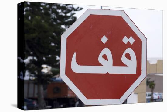 Stop Sign in Arabic, Essaouira, Morocco-Natalie Tepper-Stretched Canvas