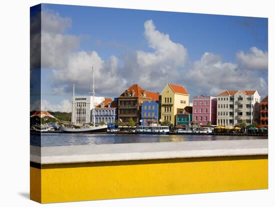 Stores on Handelskade, Punda District, Willemstad, Curacao, Netherlands Antilles, West Indies-Richard Cummins-Premier Image Canvas