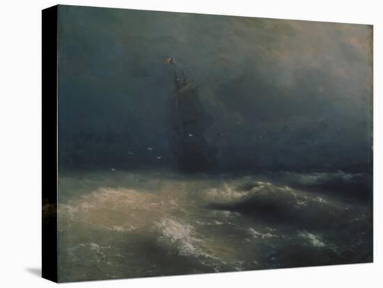 Storm at the Seashore by Nice, 1885-Ivan Konstantinovich Aivazovsky-Premier Image Canvas