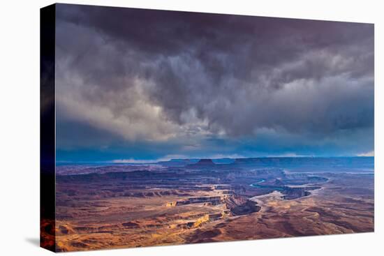 Storm Clouds at Green River Overlook, Canyonlands National Park, Utah, Island in the Sky District-Tom Till-Premier Image Canvas