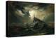 Stormy Sea with Lighthouse-Karl Blechen-Premier Image Canvas