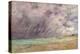 Stormy Skies over the Estuary at Le Havre, C.1892-96 (Oil on Canvas)-Eugene Louis Boudin-Premier Image Canvas