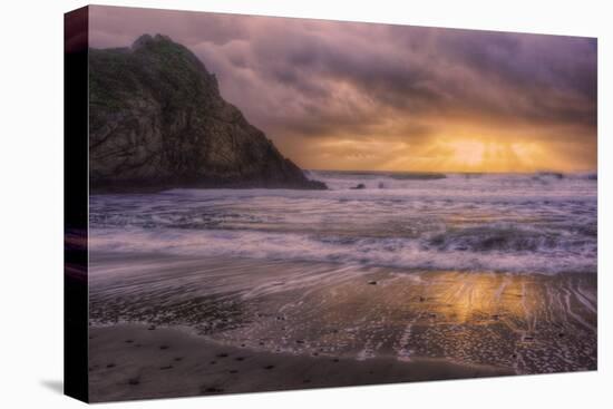 Stormy Sun Break at Big Sur, California Coast-Vincent James-Premier Image Canvas