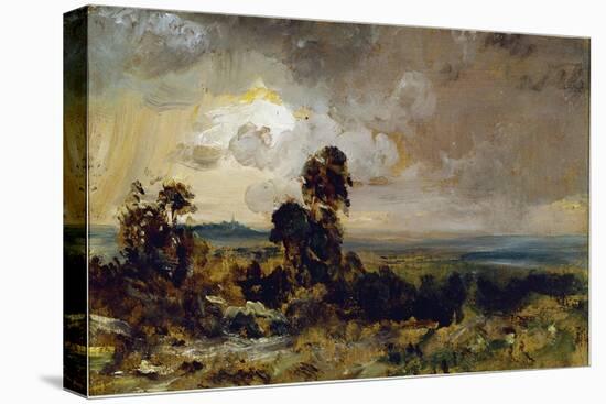 Stormy Sunset in Hampstead (Oil on Canvas, 1822)-John Constable-Premier Image Canvas