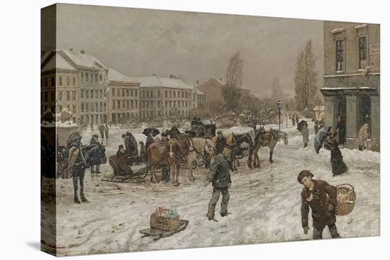 Stortingsplass, 1881-Fritz Thaulow-Premier Image Canvas