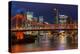 Story Bridge and Brisbane city skyline after dark, Queensland, Australia, Pacific-Andrew Michael-Premier Image Canvas