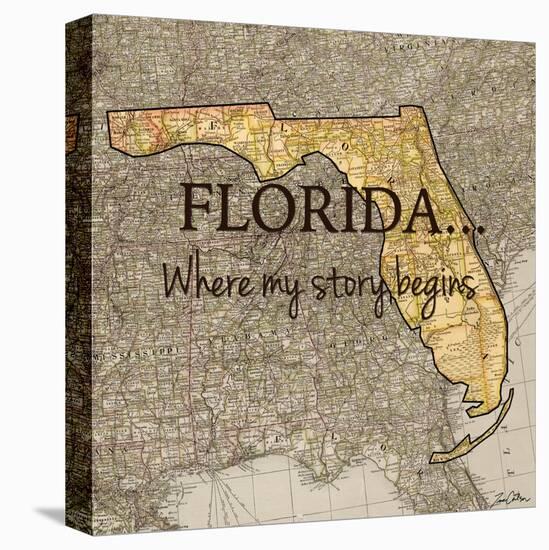 Story Florida-Tina Carlson-Stretched Canvas