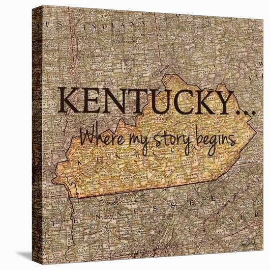 Story Kentucky-Tina Carlson-Stretched Canvas