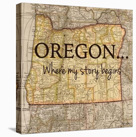 Story Oregon-Tina Carlson-Stretched Canvas