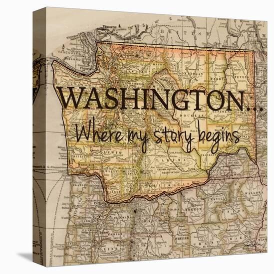 Story Washington-Tina Carlson-Stretched Canvas