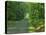 Straight Empty Rural Road Through Woodland Trees, Forest of Nevers, Burgundy, France, Europe-Michael Busselle-Premier Image Canvas