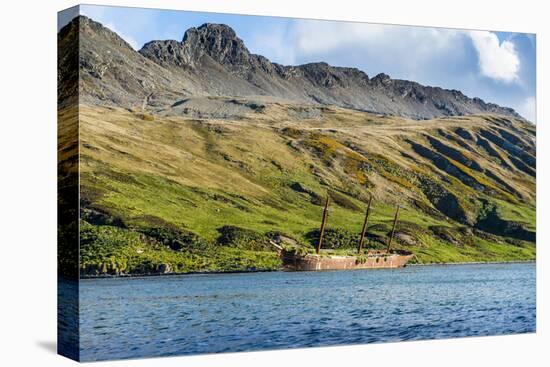 Stranded old whaling boat, Ocean Harbour, South Georgia, Antarctica, Polar Regions-Michael Runkel-Premier Image Canvas