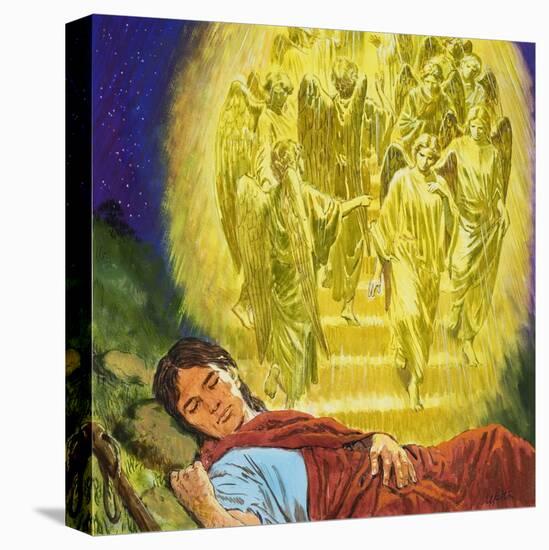 Strange Dreams from the Bible: Jacob's Ladder-Clive Uptton-Premier Image Canvas