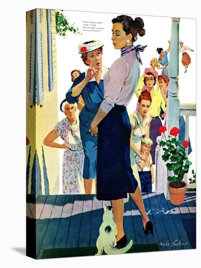 Strangers in Town, 2 - Saturday Evening Post "Leading Ladies", May 30, 1959 pg.19-Mike Ludlow-Premier Image Canvas