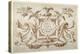 Strapwork Cartouche Associated with the Set of His Roman Views (Pen and Brown Ink with Brown Wash o-Sebastian Vrancx-Premier Image Canvas