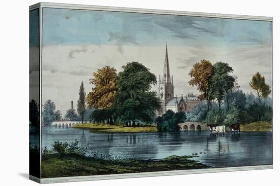 Stratford on Avon-Currier & Ives-Premier Image Canvas