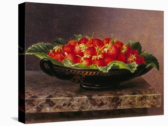 Strawberries in a Greek Kylix-Johan Laurentz Jensen-Premier Image Canvas