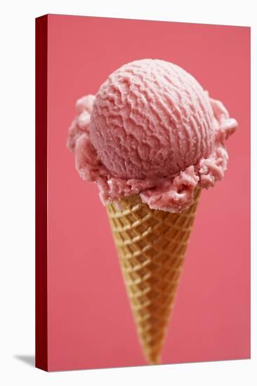 Strawberry Ice Cream Cone-Marc O^ Finley-Premier Image Canvas