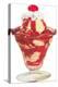 Strawberry Ice Cream Sundae-null-Stretched Canvas