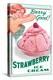 Strawberry Ice Cream-null-Stretched Canvas