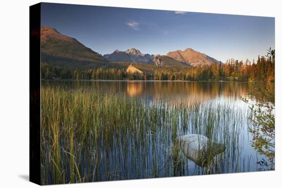 Strbske Pleso Lake in the Tatra Mountains, Slovakia, Europe. Autumn-Adam Burton-Premier Image Canvas