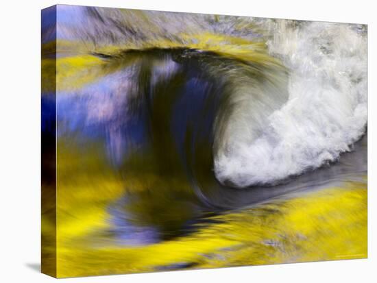 Stream Abstract with Reflections of Spring, Great Smoky Mountain National Park, Tennessee, USA-null-Premier Image Canvas