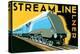 Streamline Train-Brian James-Stretched Canvas