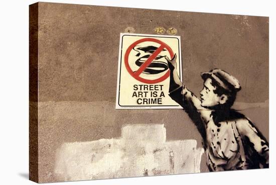 Street Art is a Crime-Banksy-Premier Image Canvas