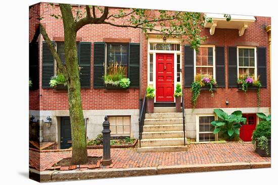 Street at Beacon Hill Neighborhood, Boston, Usa.-haveseen-Premier Image Canvas