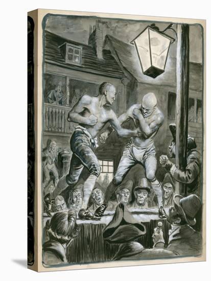Street Bare Knuckle Fight-Peter Jackson-Premier Image Canvas