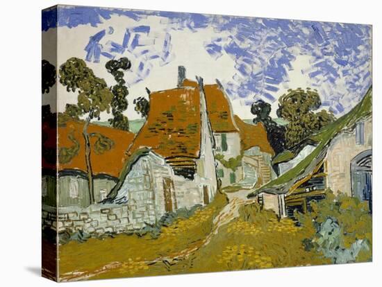 Street in Auvers-Sur-Oise-Vincent van Gogh-Premier Image Canvas