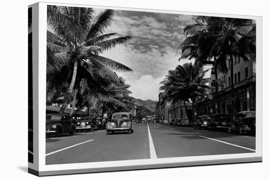 Street in Honolulu, Hawaii-Library of Congress-Premier Image Canvas