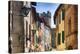 Street in Montalcino with the Castle Tower-George Oze-Premier Image Canvas