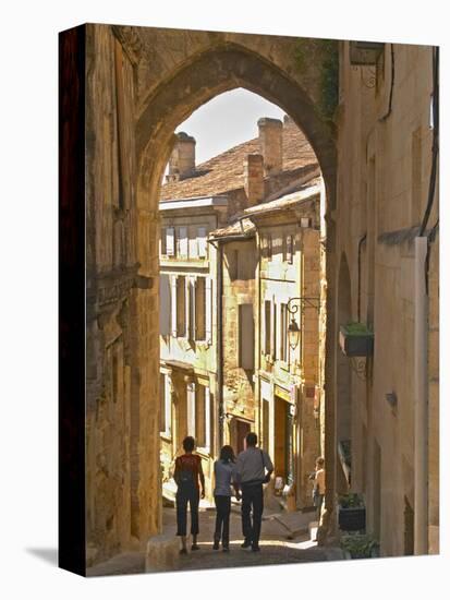 Street in Old Medieval Village of Saint Emilion, Bordeaux, France-Per Karlsson-Premier Image Canvas