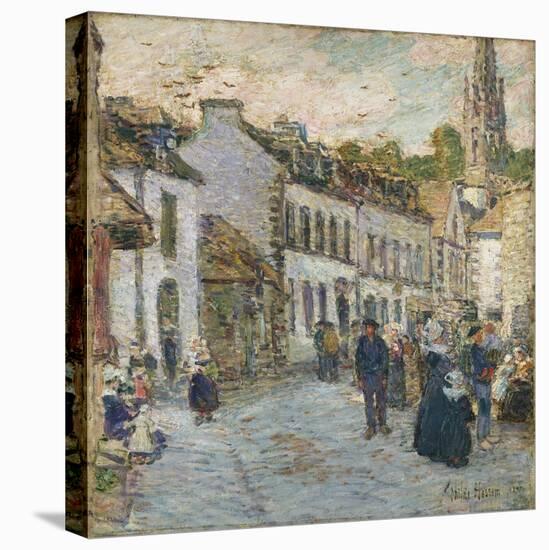 Street in Pont Aven - Evening, 1897-Childe Hassam-Premier Image Canvas