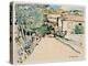 Street in Villefranche, c.1927-George Leslie Hunter-Premier Image Canvas