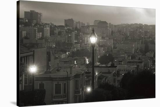 Street Lamp in Russian Hill-Christian Peacock-Stretched Canvas