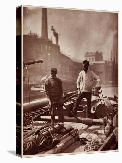 Street Life in London: Canal Workers-John Thomson-Premier Image Canvas