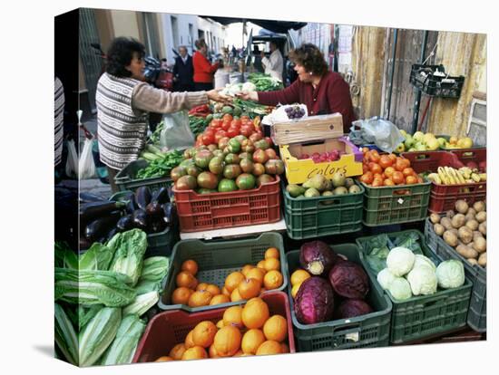 Street Market, Sanlucar De Barrameda, Andalucia, Spain-Michael Newton-Premier Image Canvas