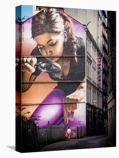 Street Painting on a Wall in Glasgow-Craig Roberts-Premier Image Canvas