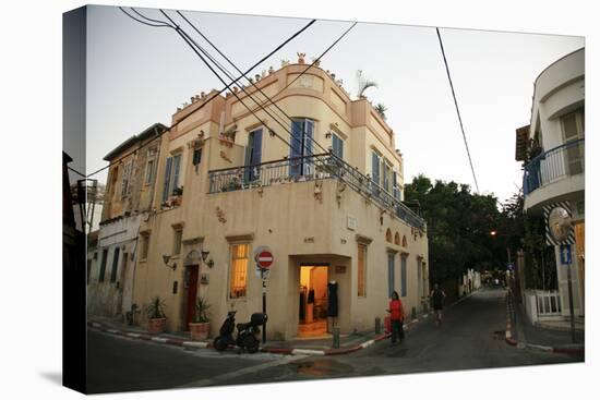 Street Scene at the Trendy Neve Tzedek Neighbourhood, Tel Aviv, Israel, Middle East-Yadid Levy-Premier Image Canvas