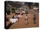 Street Scene in Centre of Town, Garowa, Cameroon, Africa-David Poole-Premier Image Canvas